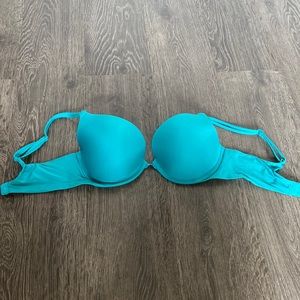 Victoria’s Secret Push Up Bra 34D Aqua Blue